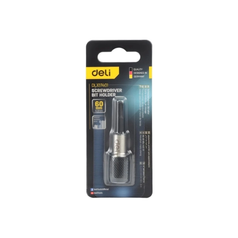Держатель бит (насадок) магнитный Deli YS EDL107401, 60мм, 1/4