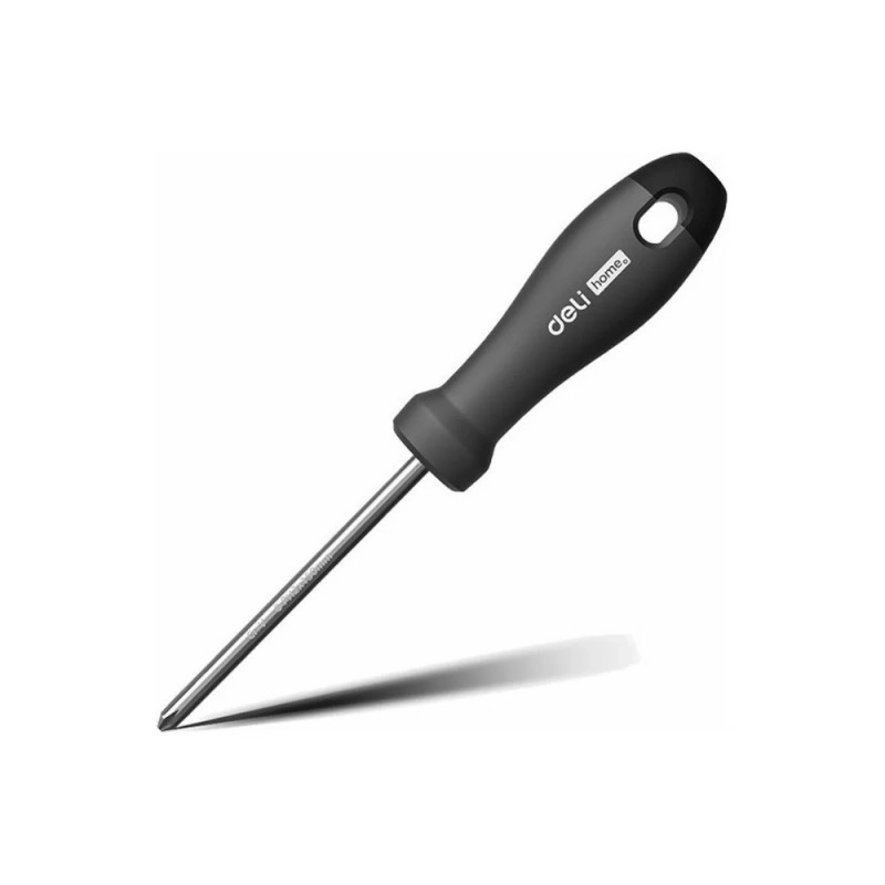 Отвертка Deli HS EHT1206 PH2*150 мм, Soft Touch, черный