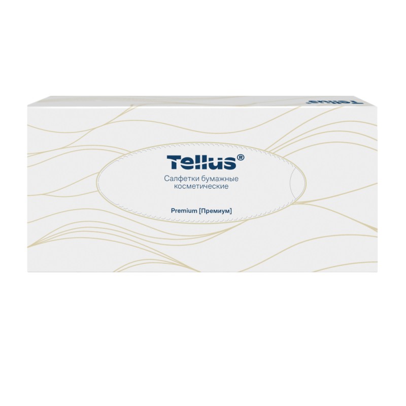 Салфетки косметические Tellus Премиум, 100шт./уп., FT1