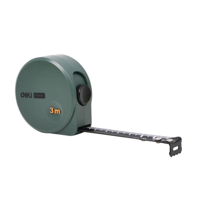 Рулетка Deli HS EHT8316L 3м х 16 мм,  Soft Touch, зеленый