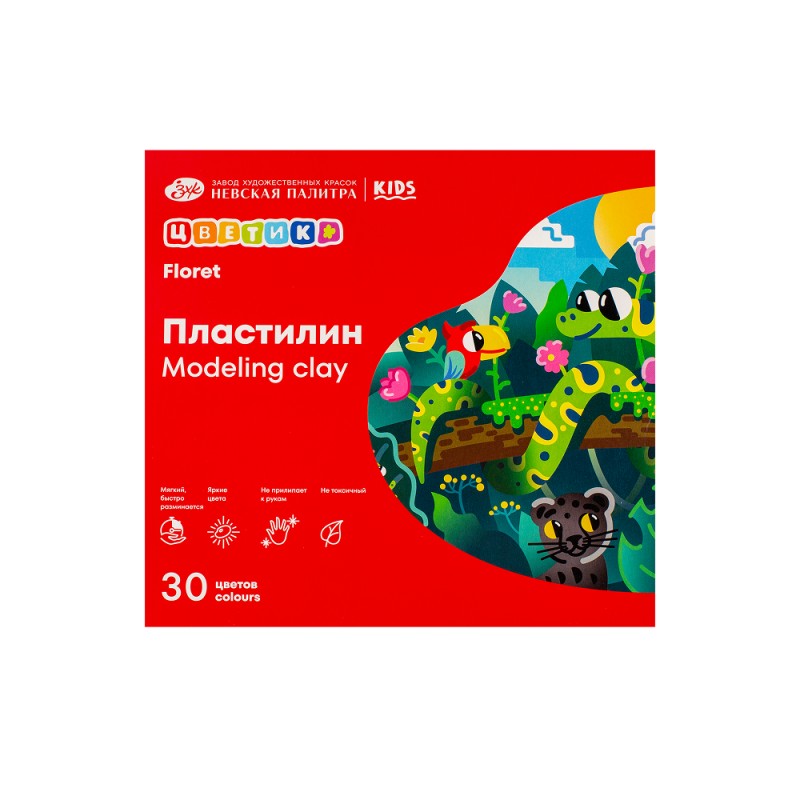Пластилин 30 цв. 