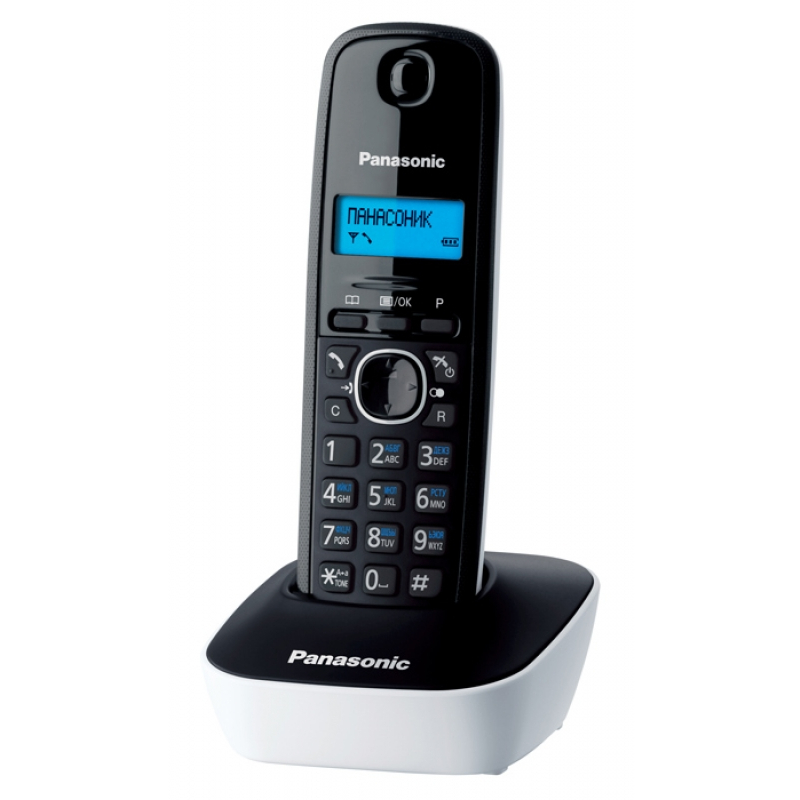Телефонный аппарат Panasonic KX-TG1611RUW (белый/черный)