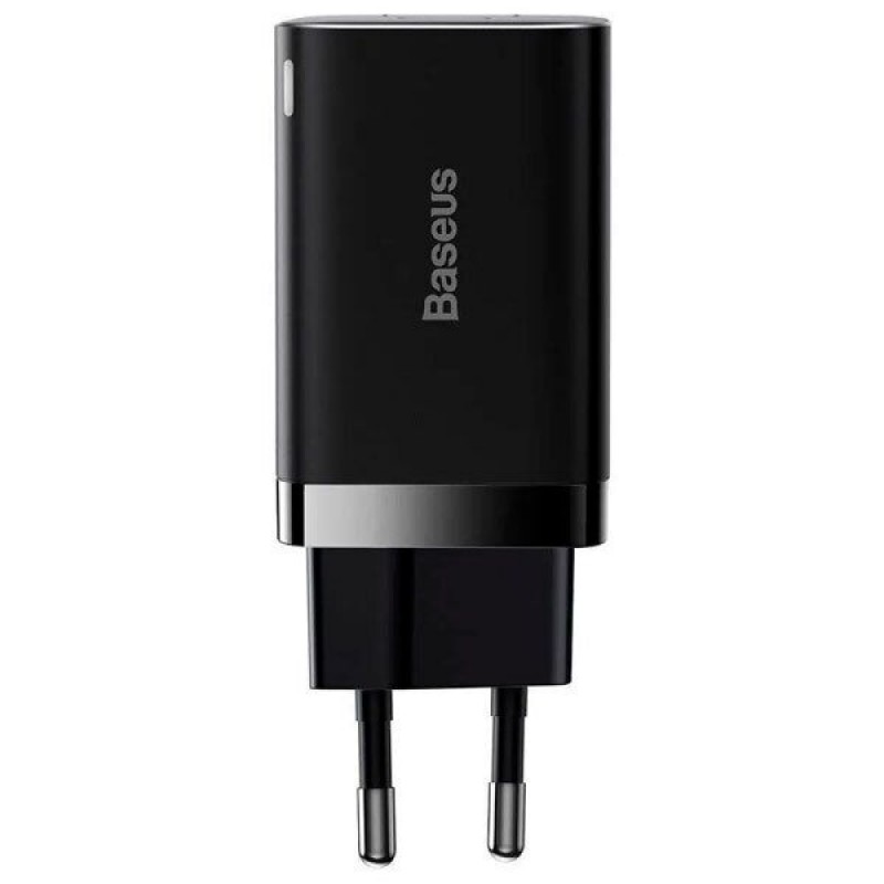 Сетевое зарядное устройство Baseus CCSUPP-E01 Super Si Pro Quick Charger C+U 30W EU Black