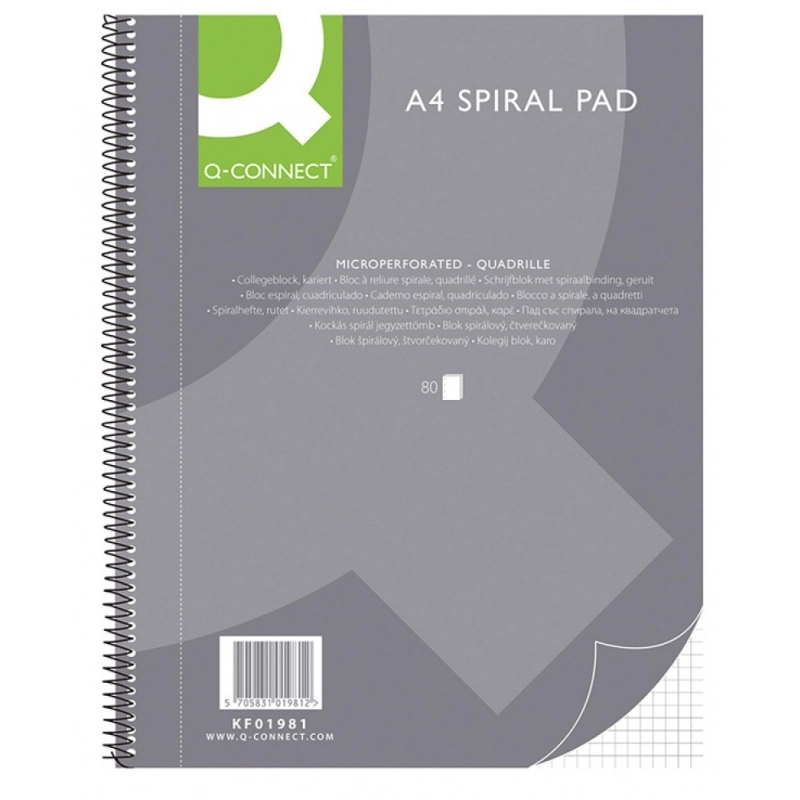 Тетрадь А4 80 л., клет. 