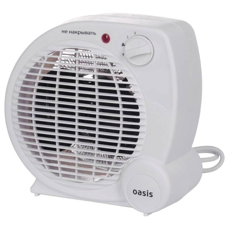 Тепловентилятор спиральный Оазис SG-20R 2000W белый