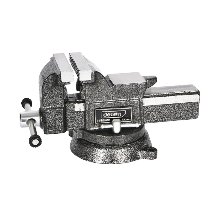 Тиски стальные поворотные с наковальней Deli YS EDL2904Z 4