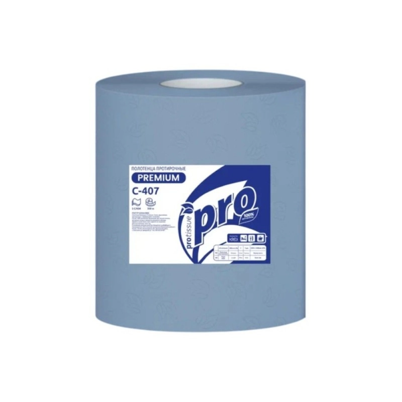 Протирочные полотенца  PROtissue, 350м, 2 слоя, синий