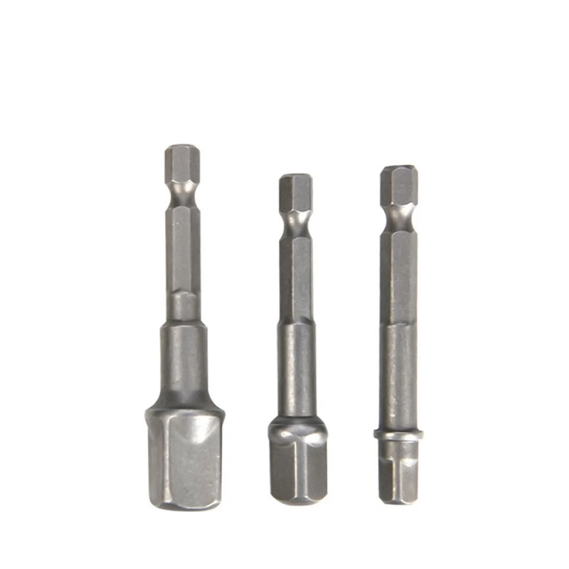 Набор адаптеров шестигранников 1/4 на квадрат 1/4'', 3/8'', 1/2