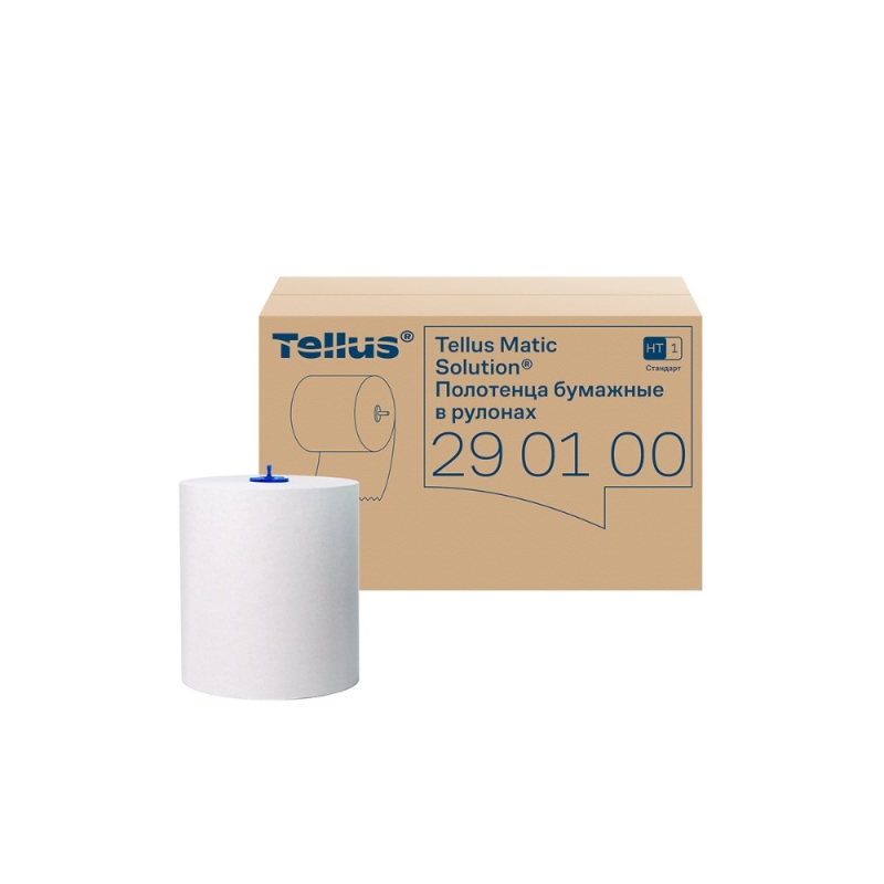 Полотенца бумажные  Tellus Matic Стандарт в рулонах, 1-сл, НT1, 280м