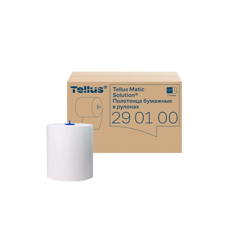 Полотенца бумажные  Tellus Matic Стандарт в рулонах, 1-сл, НT1, 280м