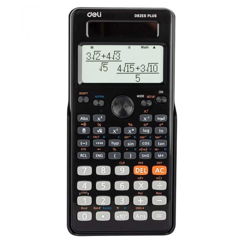 Кальк. научн. D82ES Deli Ultimate черный 180*90*20 мм 252 функции