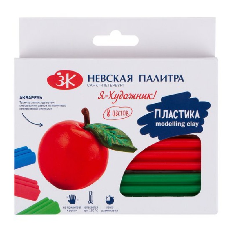 Глина д/моделирования 8 шт. 