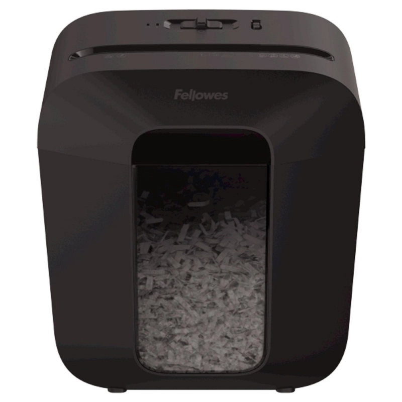 Уничтожитель Fellowes® PowerShred® LX25, DIN P-4, 4х37мм, 6лст., 11,5лтр.,уничт.: скобы,скр., пл.карты,