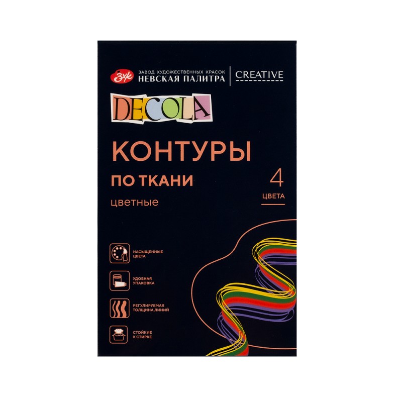 Контур акриловый по ткани 