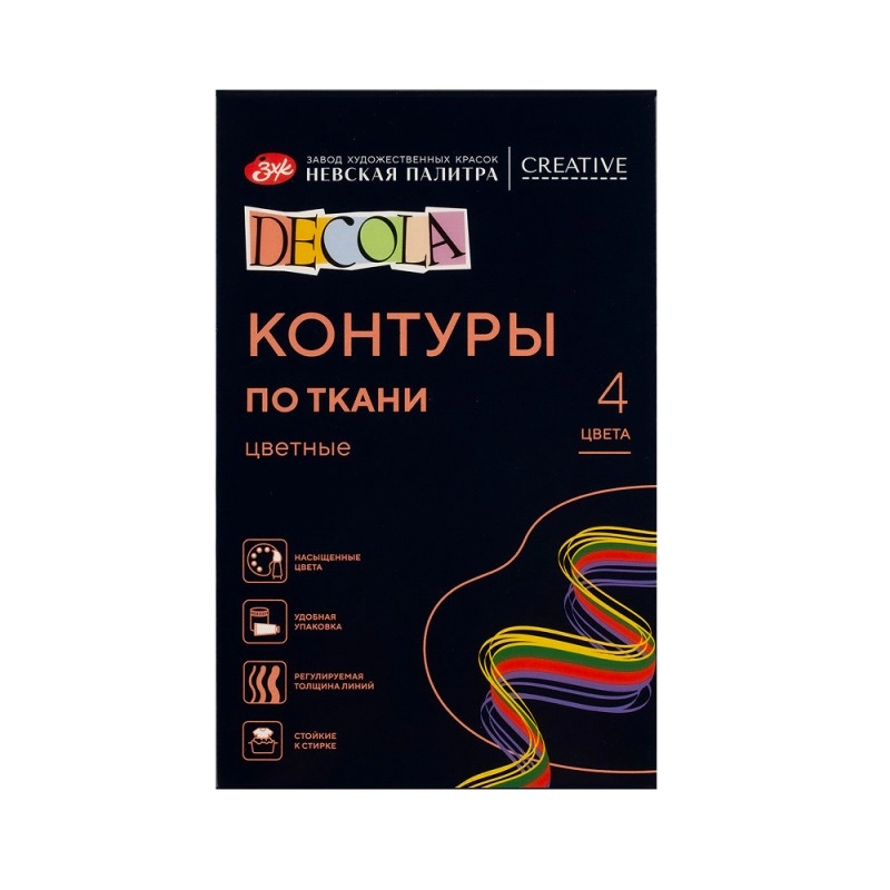 Контур акриловый по ткани 