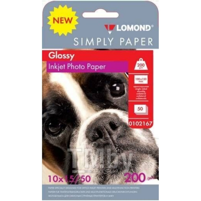 Фотобумага А6, 200 г/м, 50 л., глянц., одностор. Simply Paper 