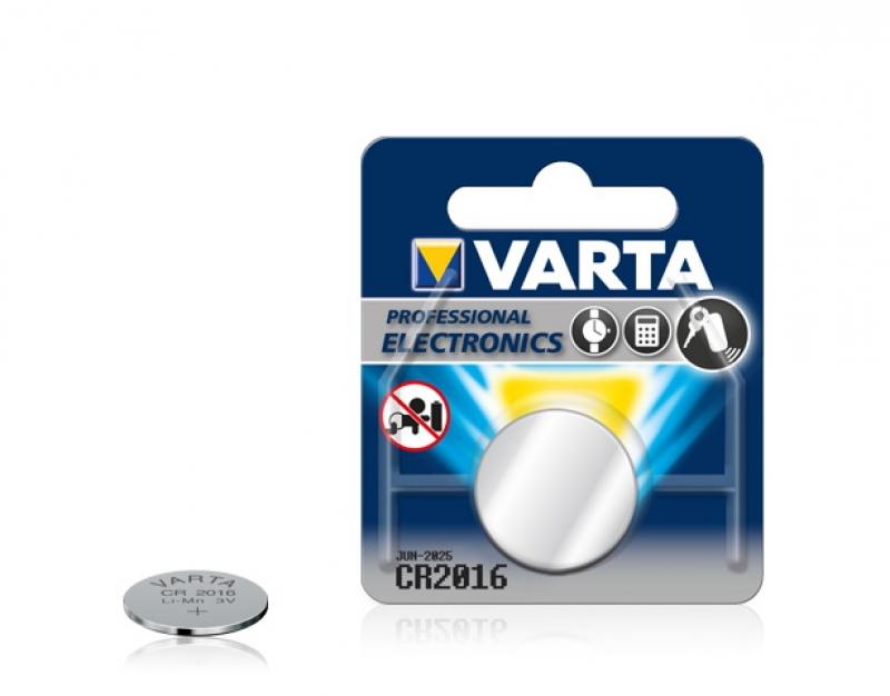 бат_гальв. литиевый дисковый 3 V  CR2016 VARTA LITHIUM (1шт)
