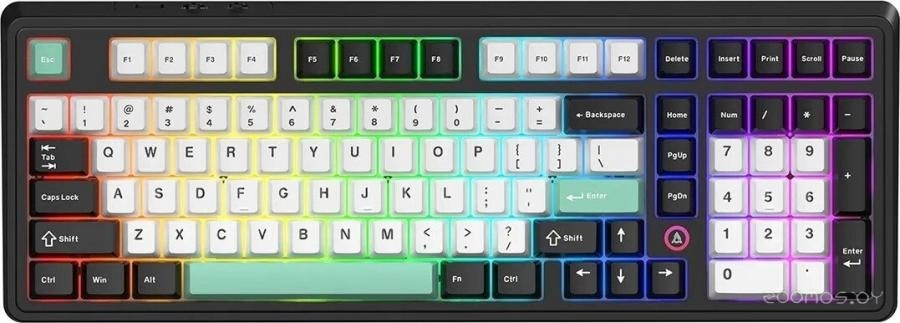 Клавиатура Ajazz AK980 V2 (черный/белый/бирюзовый)