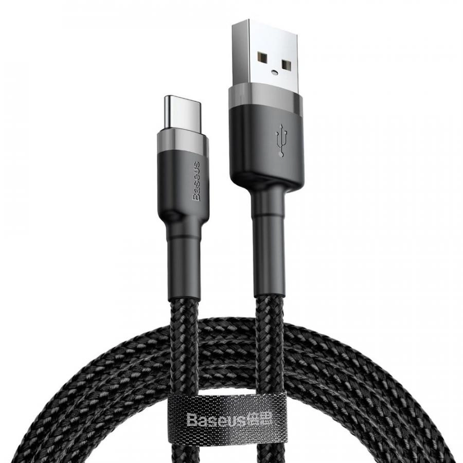 Кабель Baseus Cafule 3m Gray/Black (CATKLF-UG1)