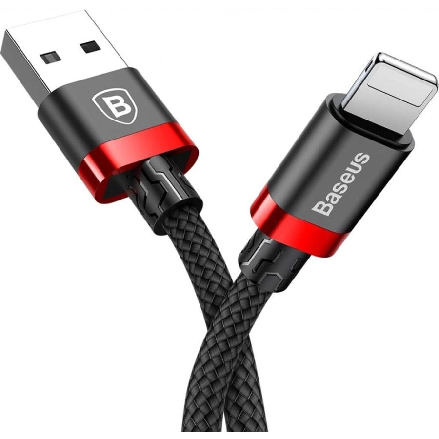 Кабель Baseus Cafule 0.5m Red/Black (CALKLF-A19)