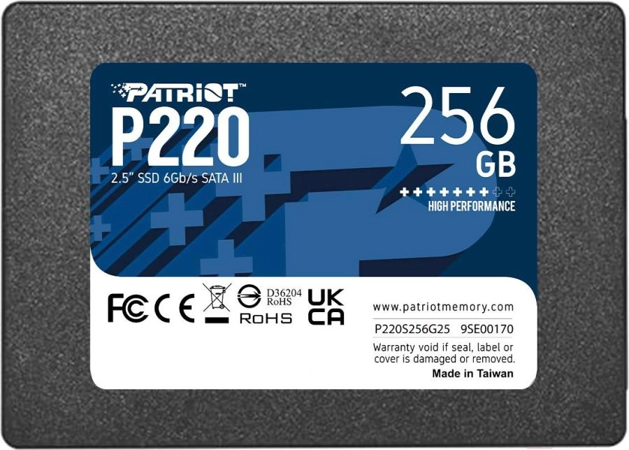 SSD диск Patriot SATA III 256Gb (P220S256G25)