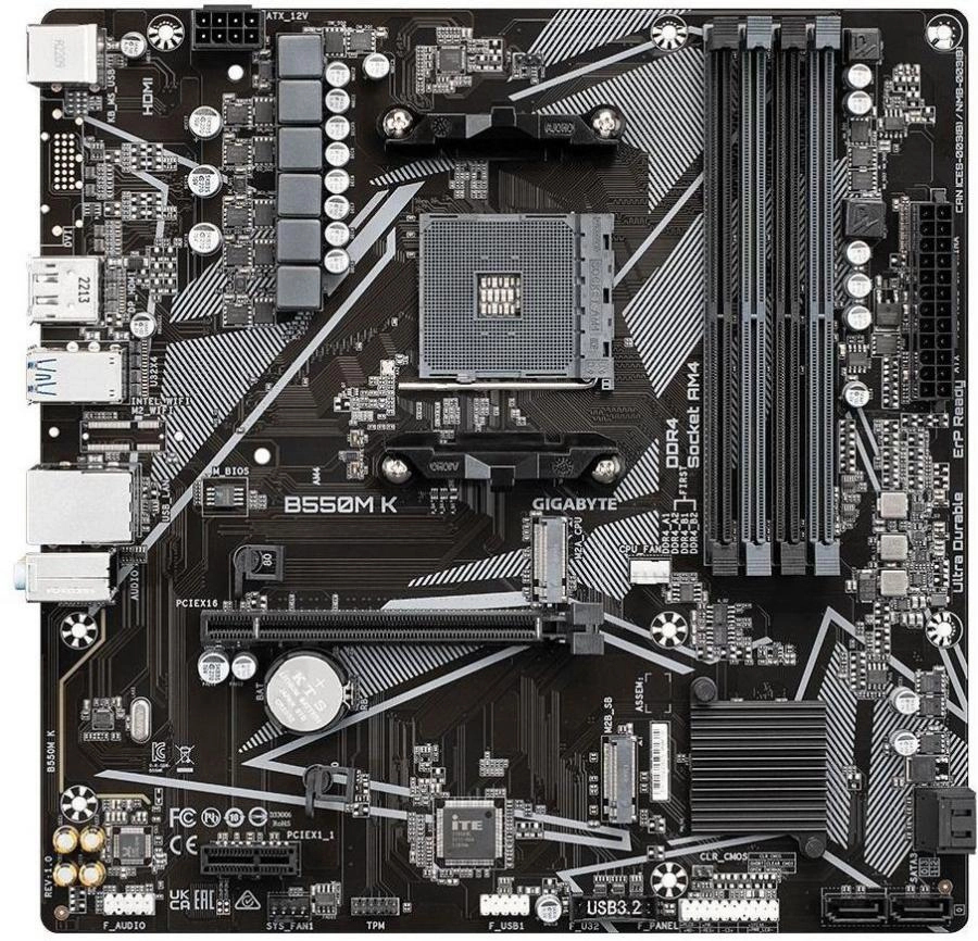Материнская плата GigaByte B550M K DDR4