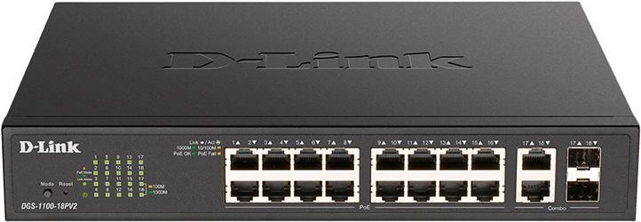 Коммутатор D-Link DGS-1100-18PV2/A3A