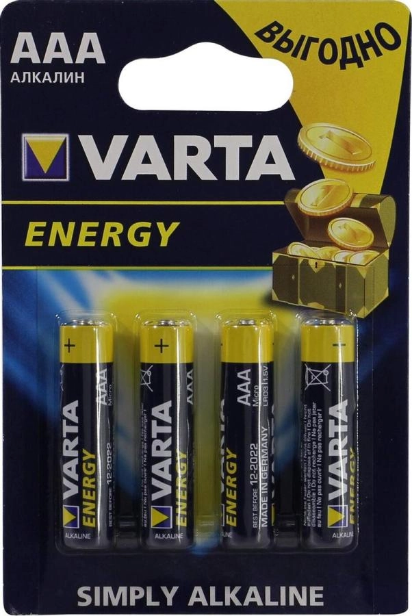 Батарейка Varta Energy 4103 AAA BL4 4pcs/Pack