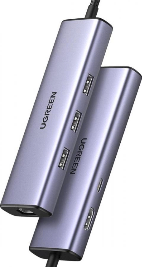 Док-станция Ugreen CM512-15598 Space Gray (15598)