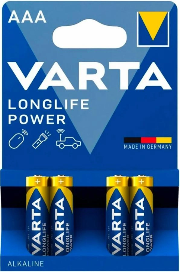 Батарейка Varta Longlife Power 4903 AAA BL4 4pcs/Pack