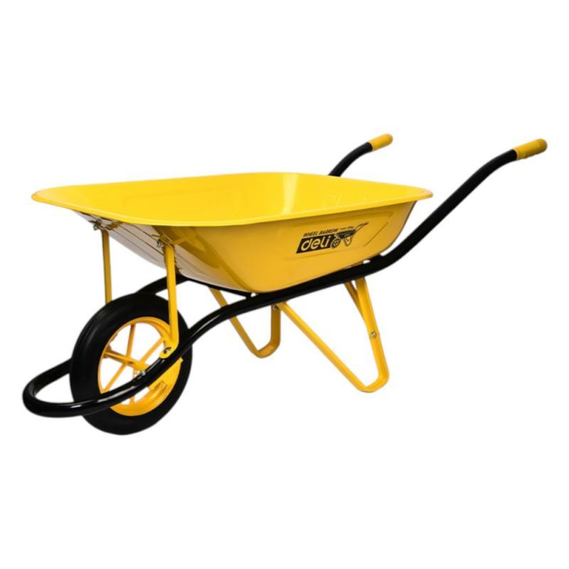 Тачка строительная Deli YS EDL437065 65л, 130кг, 1 пневмоколесо, 14