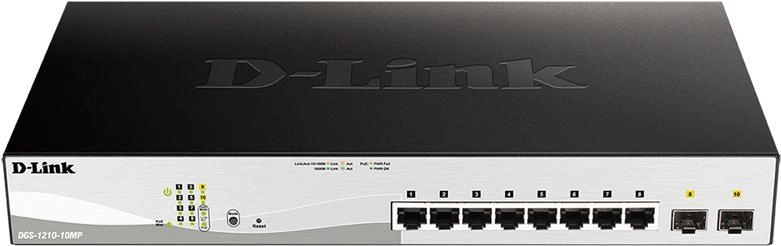 Коммутатор D-Link DGS-1210-10MP/F3A