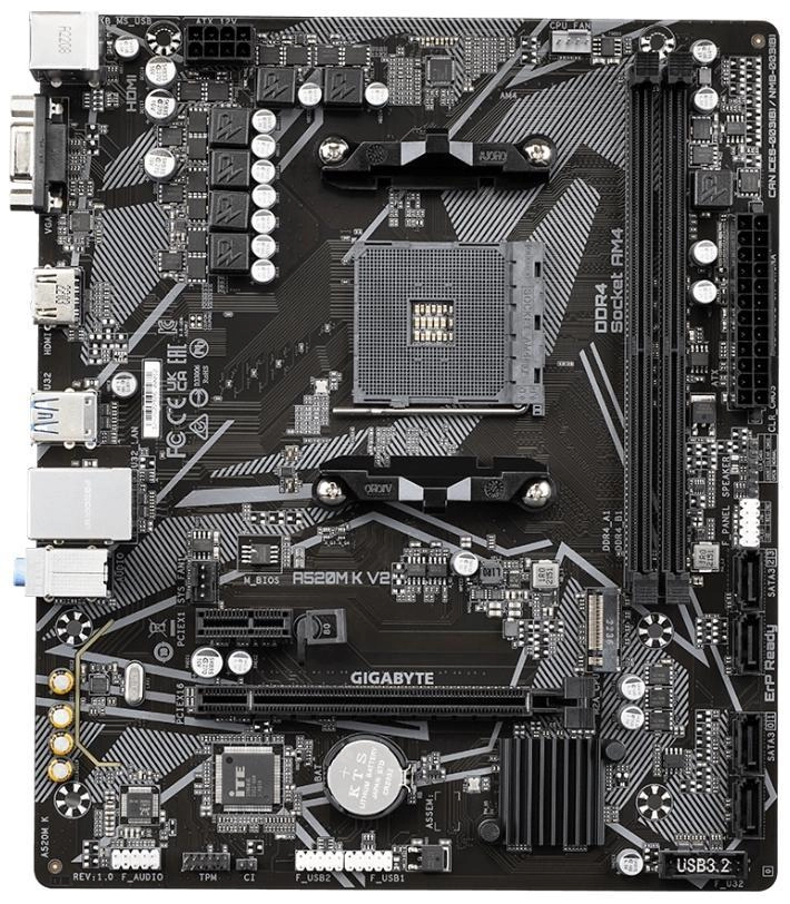 Материнская плата GigaByte A520M K V2 DDR4 rev.1.1