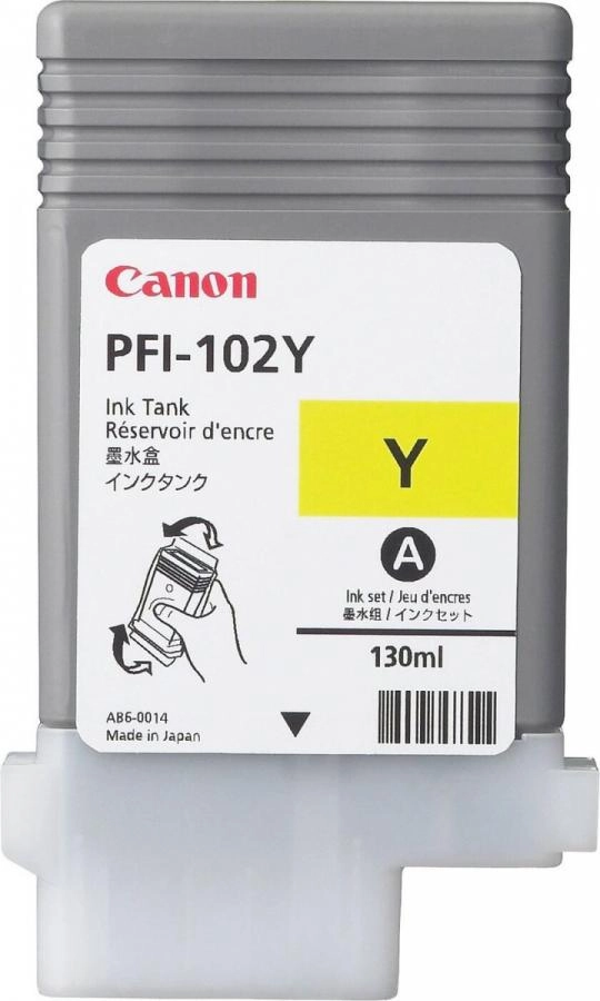 Картридж Canon PFI-102Y желтый (0898B001)