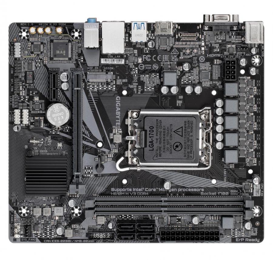 Материнская плата GigaByte H610M H V3 DDR4