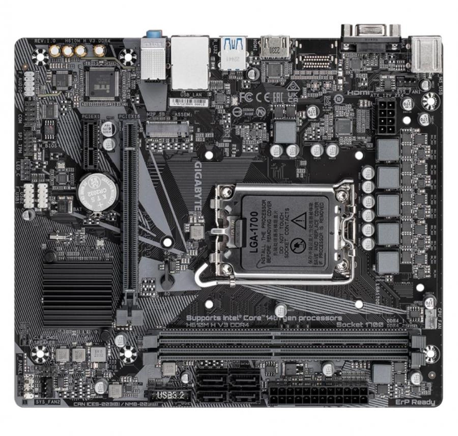 Материнская плата GigaByte H610M H V3 DDR4