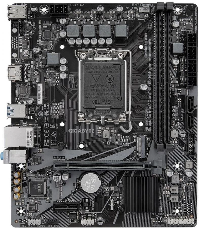 Материнская плата GigaByte H610M K DDR4 rev. 2.0