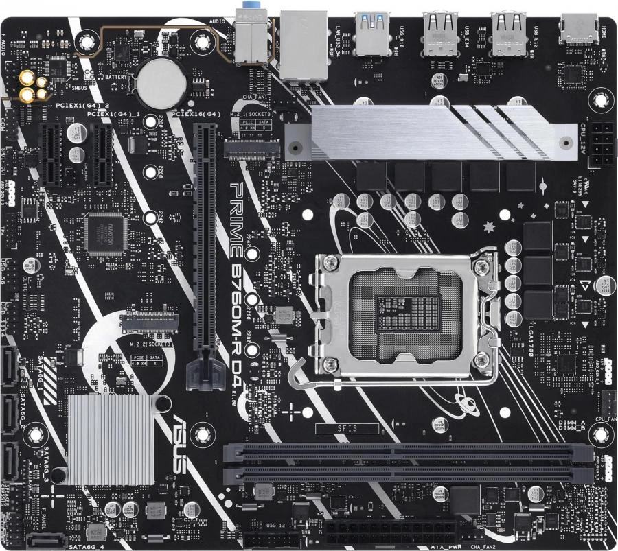 Материнская плата Asus Prime B760M-R D4 (90MB1HA0-M0EAY0)