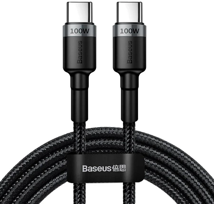 Кабель Baseus Cafule 2m Gray/Black (CATKLF-ALG1)