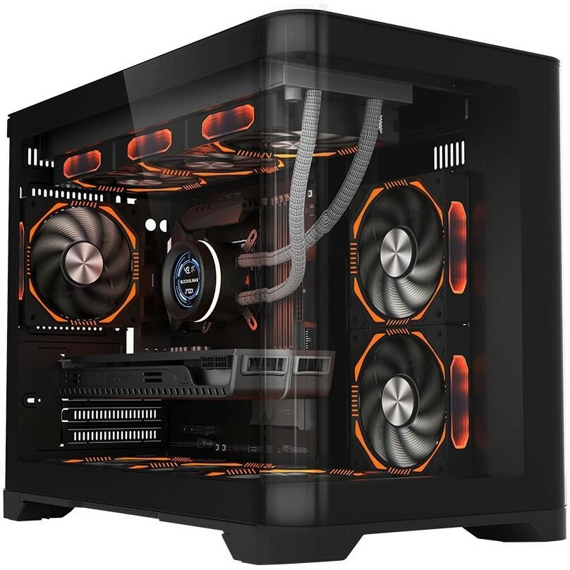 Корпус 1stPlayer UV6 без БП Black (UV6-BK-2FC7R-1FC7)