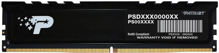 Оперативная память Patriot Signature Premium 16GB DDR5 DIMM PC5-44800 (PSP516G560081H1)