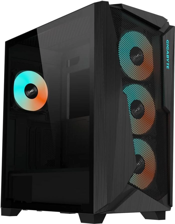Корпус Gigabyte C301G Glass V2 без БП черный (GB-C301G)