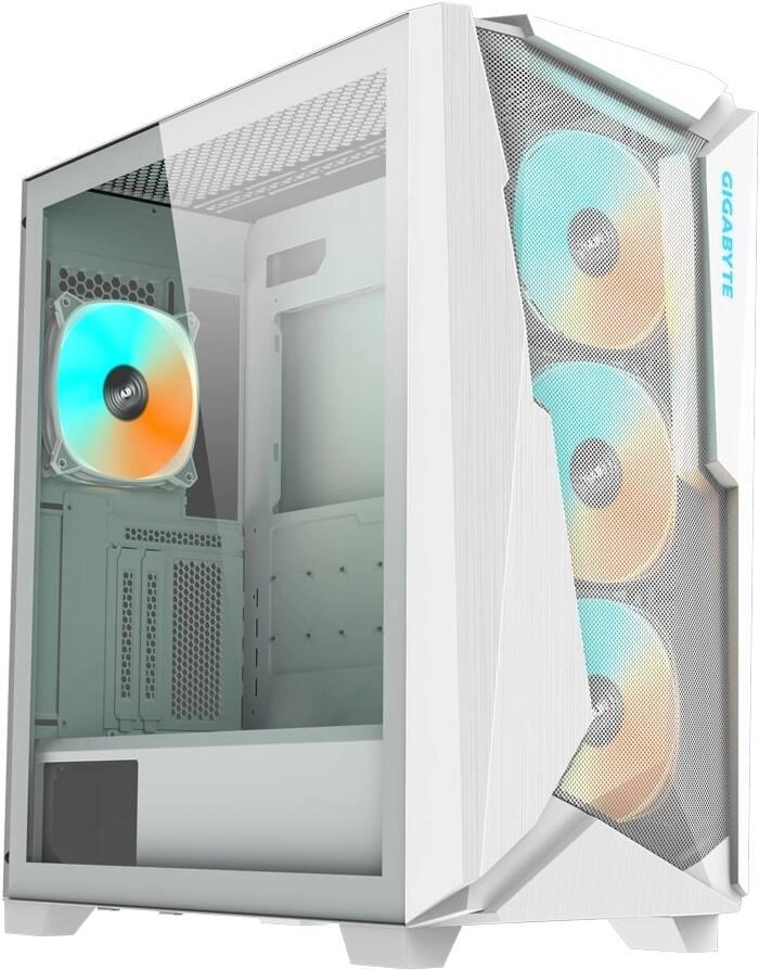 Корпус Gigabyte C301 Glass V2 без БП White (GB-C301GW)