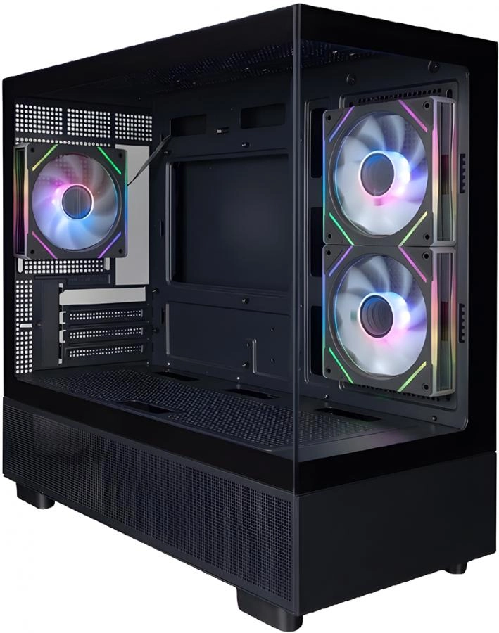 Корпус 1stPlayer Mi5 без БП Black (Mi5-BK-2FC7R-1FC7)