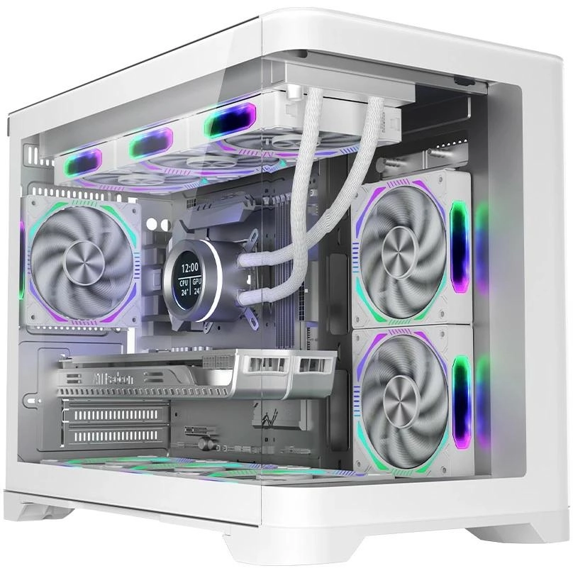 Корпус 1stPlayer UV6 без БП White (UV6-WH-2FC7R-W-1FC7-W)