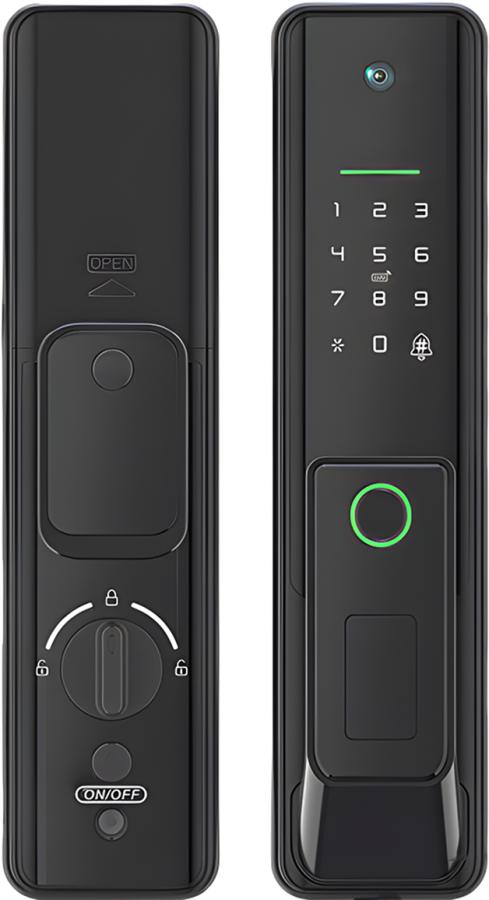 Умный дверной замок Roome Smart Tuya Digital Fingerprint Lock X8 Pro черный
