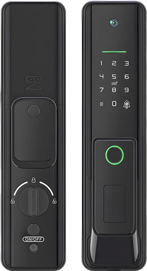 Умный дверной замок Roome Smart Tuya Digital Fingerprint Lock X8 Pro черный