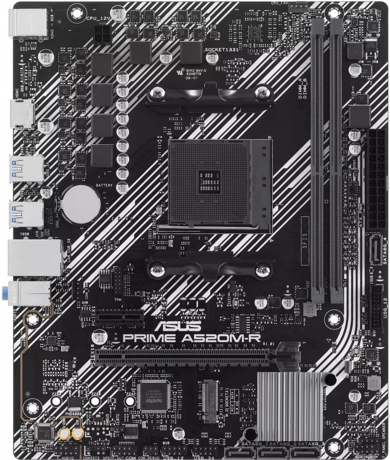 Материнская плата ASUS Prime A520M-R (90MB1H60-M0EAY0)
