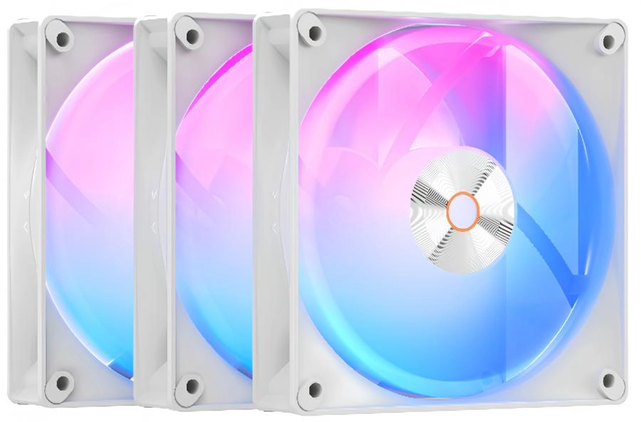 Комплект вентиляторов для корпуса Ocypus Delta F12 ARGB 3 IN 1 WH (Delta-F12-WH3AM00X-GL)