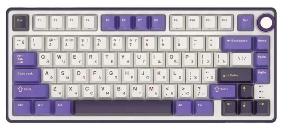 Клавиатура Royal Kludge R75 Brown switch/Blackberry
